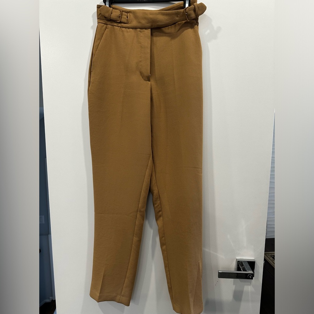 Wilfred Straight Leg Pants in Camel Brown